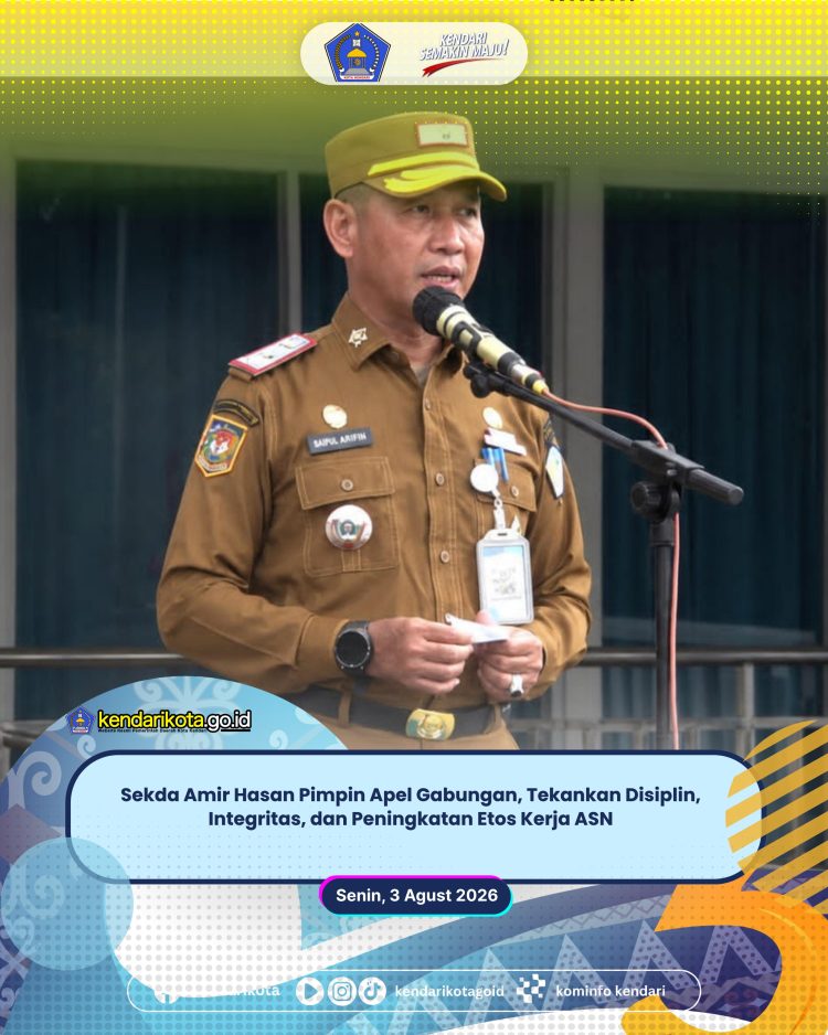 Sekda Amir Hasan Pimpin Apel Gabungan, Tekankan Disiplin, Integritas, dan Peningkatan Etos Kerja ASN
