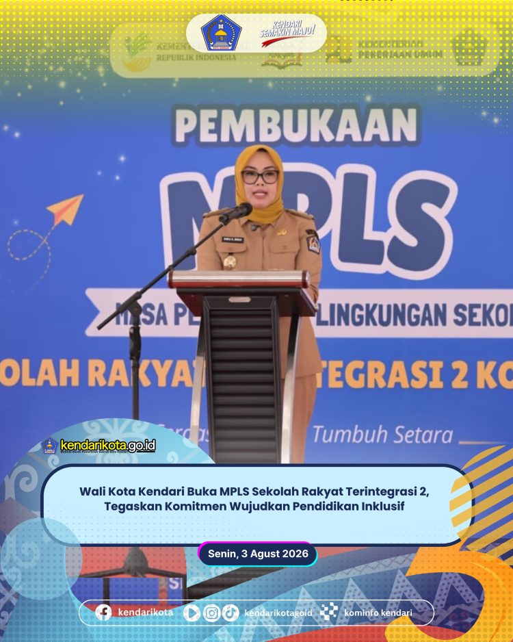 Wali Kota Kendari Buka MPLS Sekolah Rakyat Terintegrasi 2, Tegaskan Komitmen Wujudkan Pendidikan Inklusif