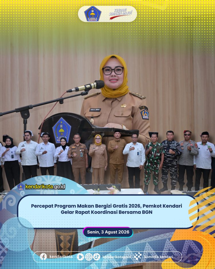 Percepat Program Makan Bergizi Gratis 2026, Pemkot Kendari Gelar Rapat Koordinasi Bersama BGN