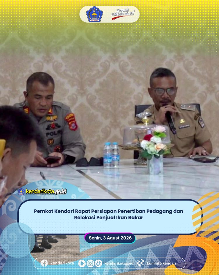 Pemkot Kendari Rapat Persiapan Penertiban Pedagang dan Relokasi Penjual Ikan Bakar