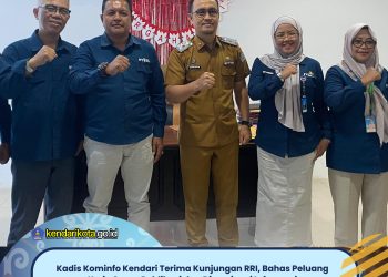 Kadis Kominfo Kendari Terima Kunjungan RRI, Bahas Peluang Kerja Sama Publikasi dan Diseminasi Informasi