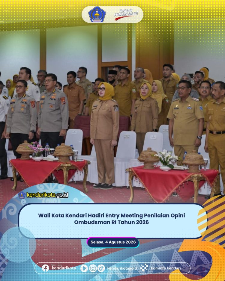 Wali Kota Kendari Hadiri Entry Meeting Penilaian Opini Ombudsman RI Tahun 2026
