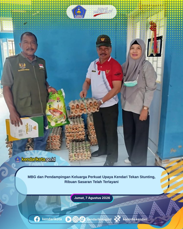 MBG dan Pendampingan Keluarga Perkuat Upaya Kendari Tekan Stunting, Ribuan Sasaran Telah Terlayani