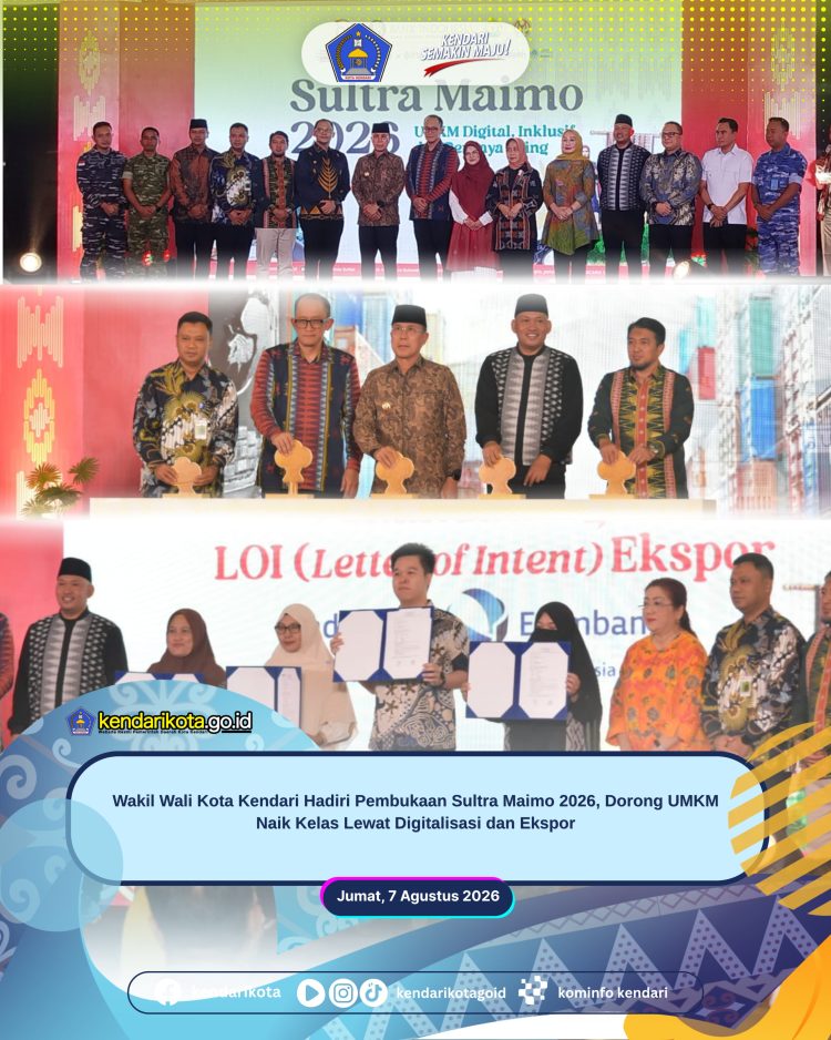 Wakil Wali Kota Kendari Hadiri Pembukaan Sultra Maimo 2026, Dorong UMKM Naik Kelas Lewat Digitalisasi dan Ekspor