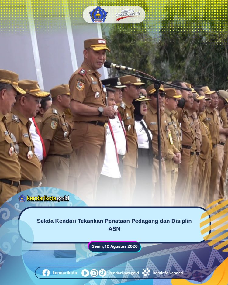 Sekda Kendari Tekankan Penataan Pedagang dan Disiplin ASN