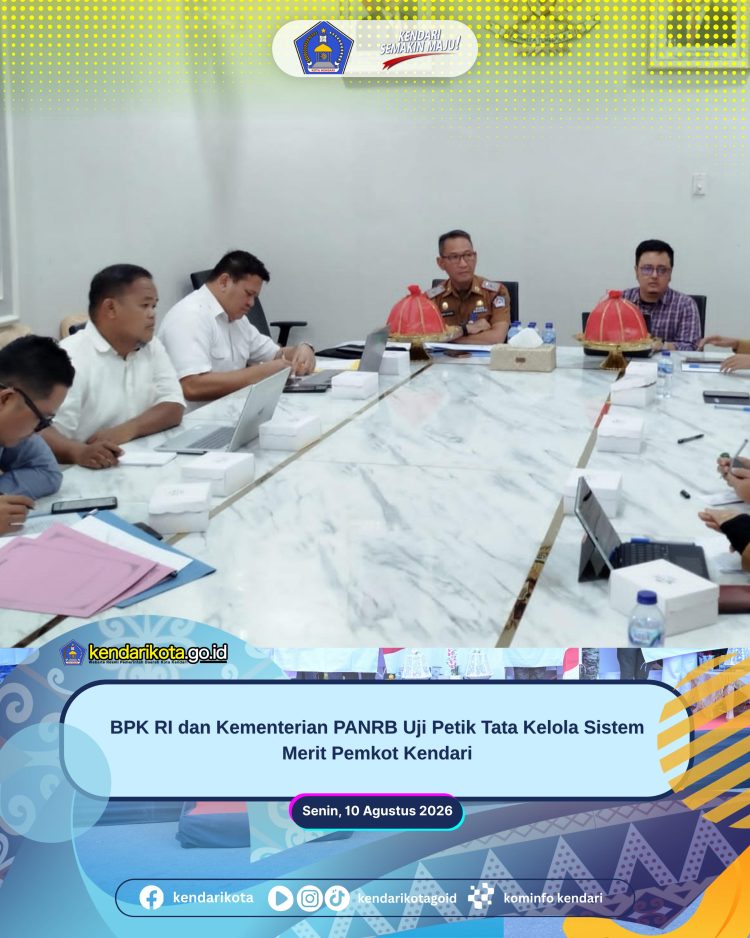 BPK RI dan Kementerian PANRB Uji Petik Tata Kelola Sistem Merit Pemkot Kendari