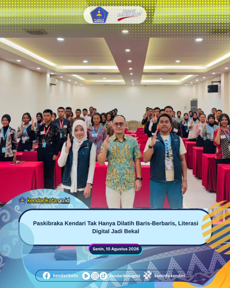 Paskibraka Kendari Tak Hanya Dilatih Baris-Berbaris, Literasi Digital Jadi Bekal