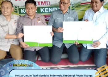 Ketua Umum Tani Merdeka Indonesia Kunjungi Petani Nanga-nanga, Dorong Lahan Kering Jadi Produktif