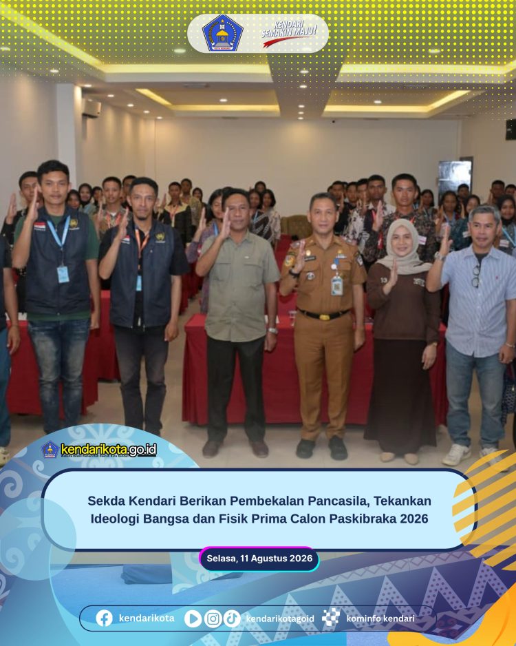 Sekda Kendari Berikan Pembekalan Pancasila, Tekankan Ideologi Bangsa dan Fisik Prima Calon Paskibraka 2026