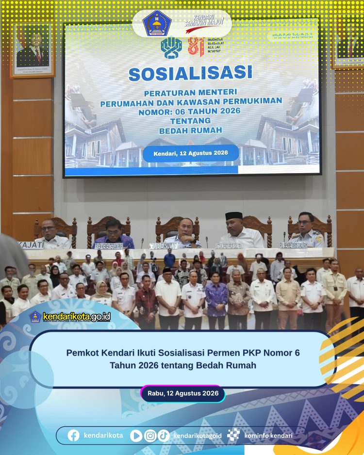 Pemkot Kendari Ikuti Sosialisasi Permen PKP Nomor 6 Tahun 2026 tentang Bedah Rumah