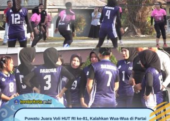 Puwatu Juara Voli HUT RI ke-81, Kalahkan Wua-Wua di Partai Final