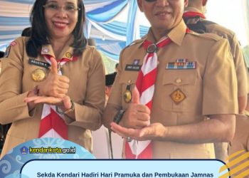Sekda Kendari Hadiri Hari Pramuka dan Pembukaan Jamnas XII, 45 Peserta Wakili Kota Kendari