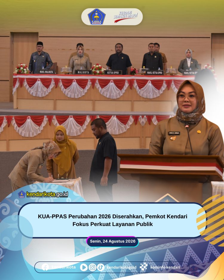 KUA-PPAS Perubahan 2026 Diserahkan, Pemkot Kendari Fokus Perkuat Layanan Publik