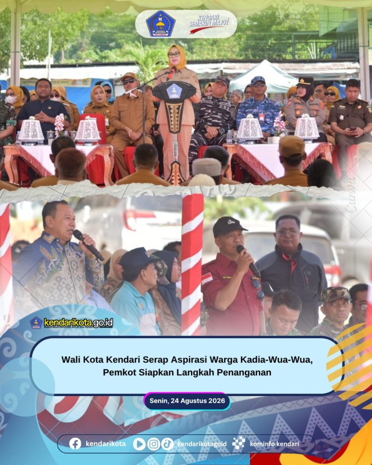 Wali Kota Kendari Serap Aspirasi Warga Kadia-Wua-Wua, Pemkot Siapkan Langkah Penanganan