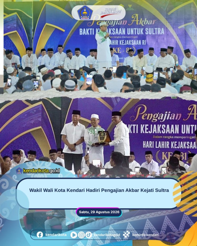 Wakil Wali Kota Kendari Hadiri Pengajian Akbar Kejati Sultra