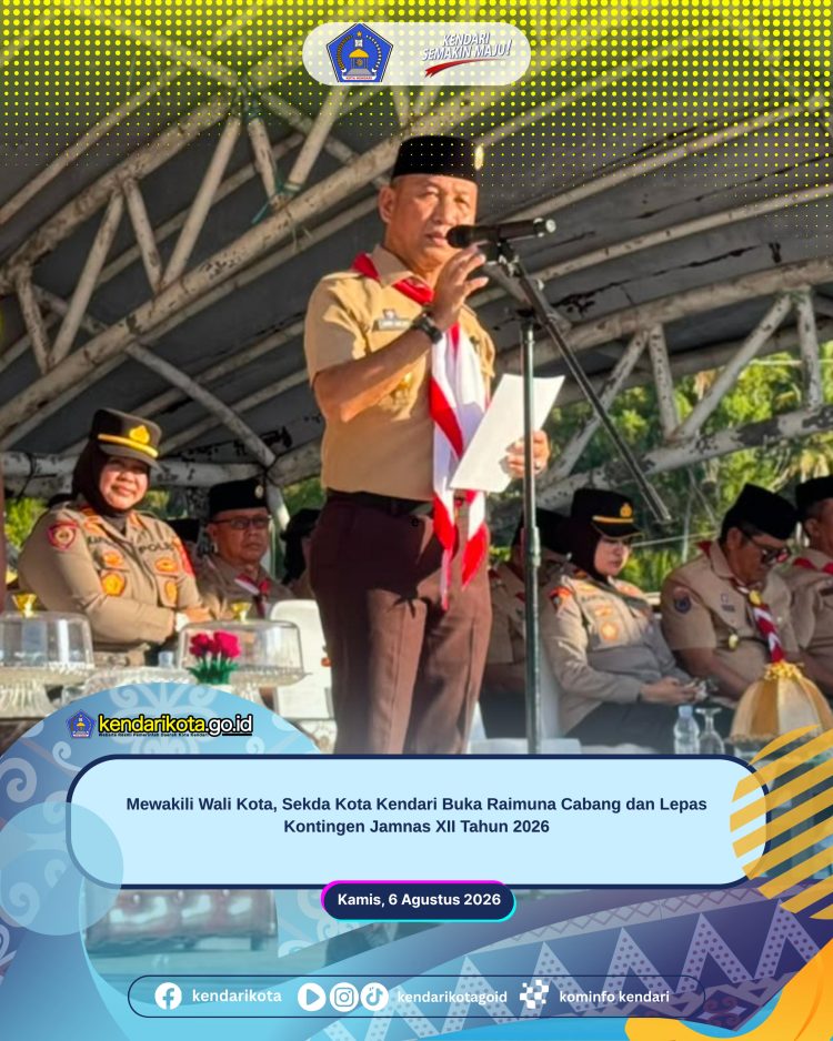Mewakili Wali Kota, Sekda Kota Kendari Buka Raimuna Cabang dan Lepas Kontingen Jamnas XII Tahun 2026