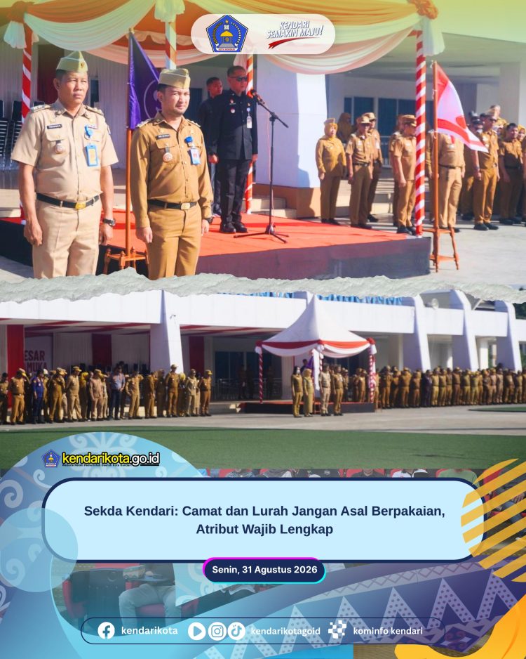 Sekda Kendari: Camat dan Lurah Jangan Asal Berpakaian, Atribut Wajib Lengkap