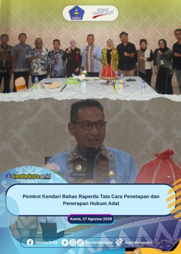 Pemkot Kendari Bahas Raperda Tata Cara Penetapan dan Penerapan Hukum Adat
