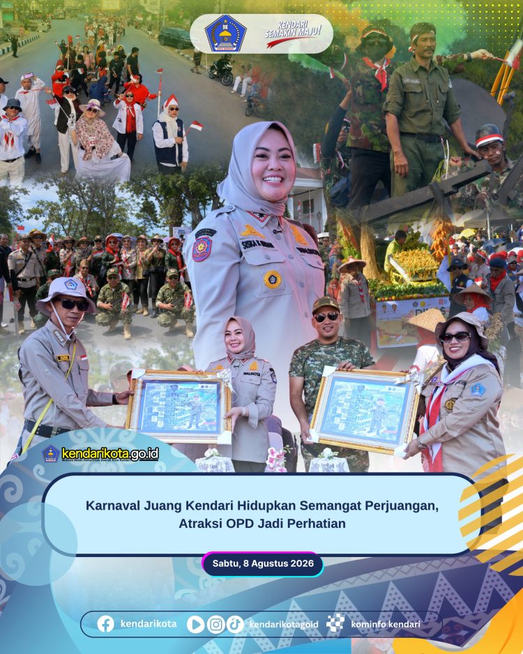 Karnaval Juang Kendari Hidupkan Semangat Perjuangan, Atraksi OPD Jadi Perhatian