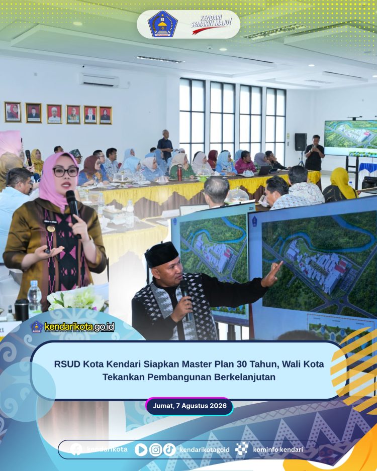 RSUD Kota Kendari Siapkan Master Plan 30 Tahun, Wali Kota Tekankan Pembangunan Berkelanjutan