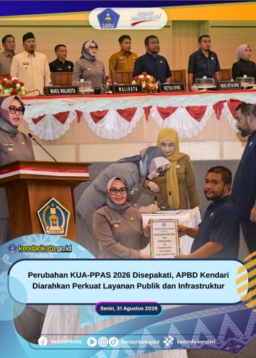 Perubahan KUA-PPAS 2026 Disepakati, APBD Kendari Diarahkan Perkuat Layanan Publik dan Infrastruktur