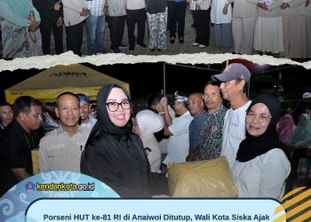 Porseni HUT ke-81 RI di Anaiwoi Ditutup, Wali Kota Siska Ajak Warga Rawat Persatuan