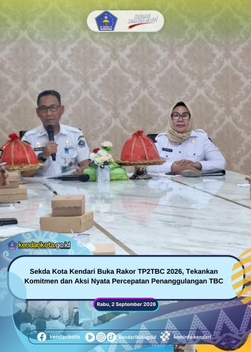Sekda Kota Kendari Buka Rakor TP2TBC 2026, Tekankan Komitmen dan Aksi Nyata Percepatan Penanggulangan TBC