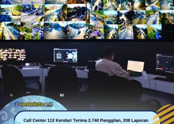 Call Center 112 Kendari Terima 2.740 Panggilan, 208 Laporan Diteruskan ke OPD