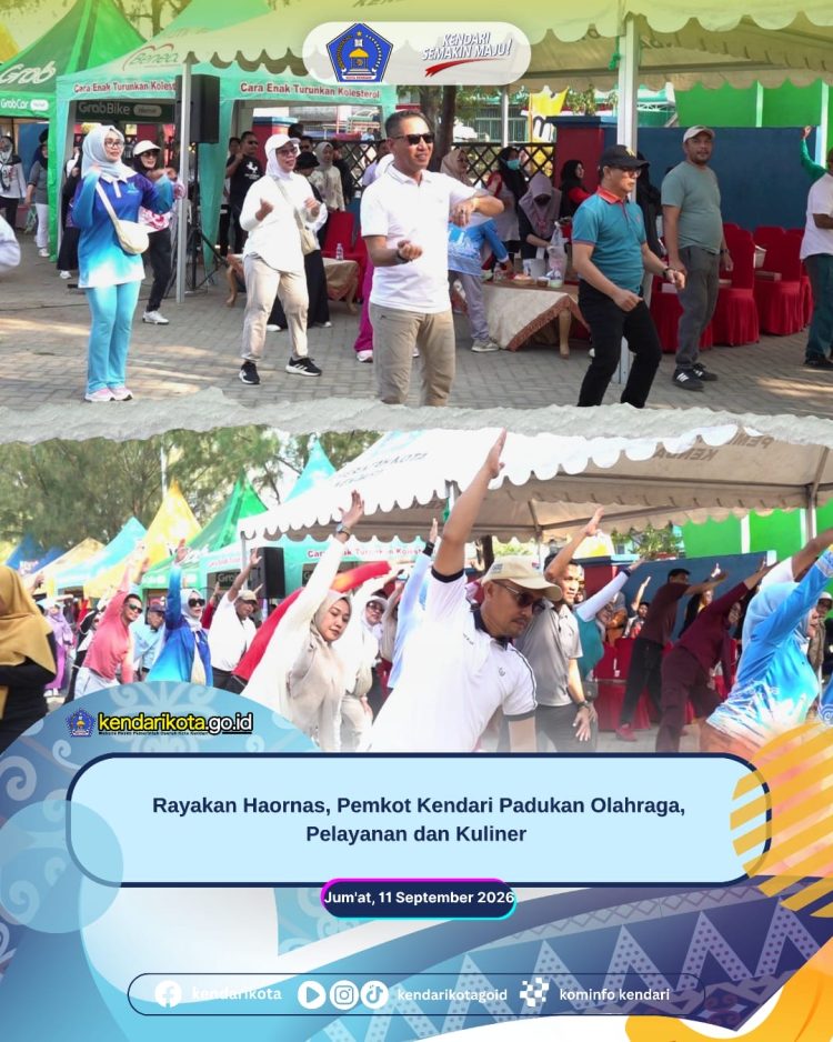 Rayakan Haornas, Pemkot Kendari Padukan Olahraga, Pelayanan dan Kuliner