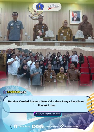 Pemkot Kendari Siapkan Satu Kelurahan Punya Satu Brand Produk Lokal