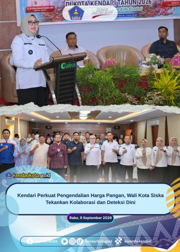 Kendari Perkuat Pengendalian Harga Pangan, Wali Kota Siska Tekankan Kolaborasi dan Deteksi Dini