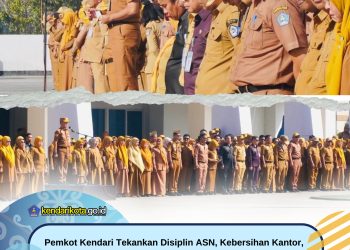 Pemkot Kendari Tekankan Disiplin ASN, Kebersihan Kantor, dan Kesiapsiagaan Hadapi Kemarau