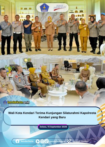 Wali Kota Kendari Terima Kunjungan Silaturahmi Kapolresta Kendari yang Baru