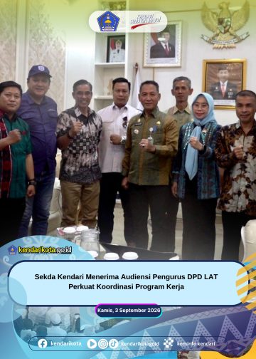 Sekda Kendari Menerima Audiensi Pengurus DPD LAT Perkuat Koordinasi Program Kerja