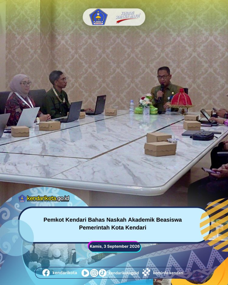 Pemkot Kendari Bahas Naskah Akademik Beasiswa Pemerintah Kota Kendari