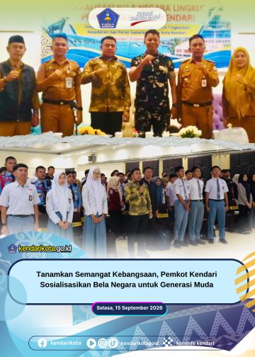 Tanamkan Semangat Kebangsaan, Pemkot Kendari Sosialisasikan Bela Negara untuk Generasi Muda