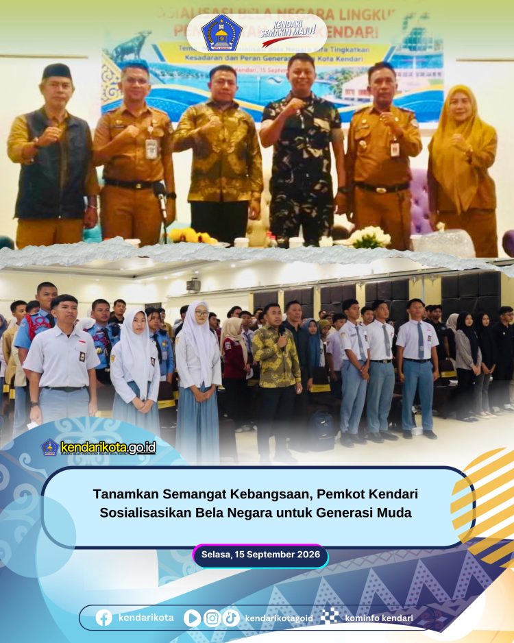 Tanamkan Semangat Kebangsaan, Pemkot Kendari Sosialisasikan Bela Negara untuk Generasi Muda