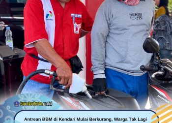 Antrean BBM di Kendari Mulai Berkurang, Warga Tak Lagi Menunggu Berjam-jam
