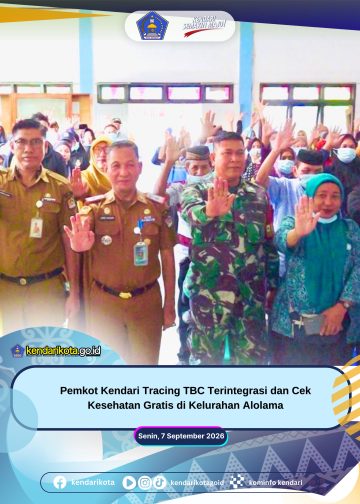Pemkot Kendari Tracing TBC Terintegrasi dan Cek Kesehatan Gratis di Kelurahan Alolama