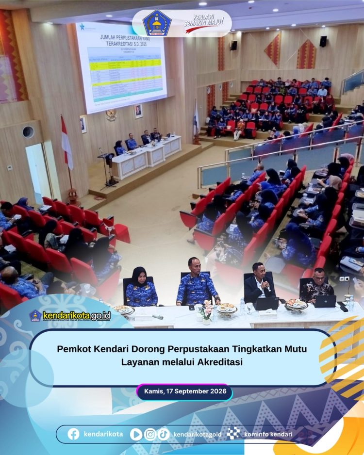 Pemkot Kendari Dorong Perpustakaan Tingkatkan Mutu Layanan melalui Akreditasi