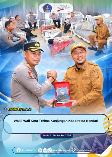 Wakil Wali Kota Terima Kunjungan Kapolresta Kendari