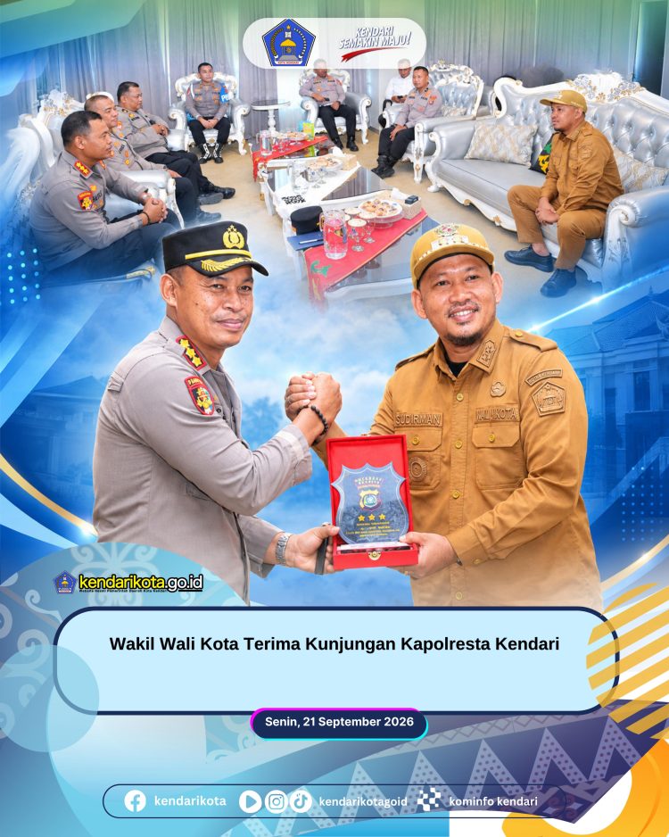 Wakil Wali Kota Terima Kunjungan Kapolresta Kendari