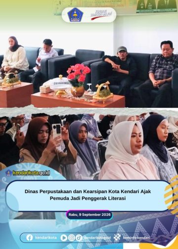 Dinas Perpustakaan dan Kearsipan Kota Kendari Ajak Pemuda Jadi Penggerak Literasi