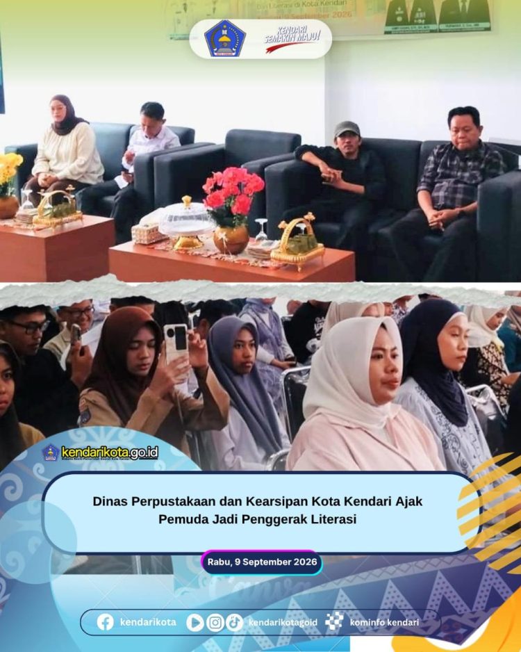 Dinas Perpustakaan dan Kearsipan Kota Kendari Ajak Pemuda Jadi Penggerak Literasi
