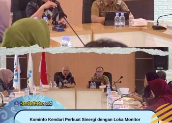 Kominfo Kendari Perkuat Sinergi dengan Loka Monitor Komdigi Jelang Hari Bakti Postel ke-81