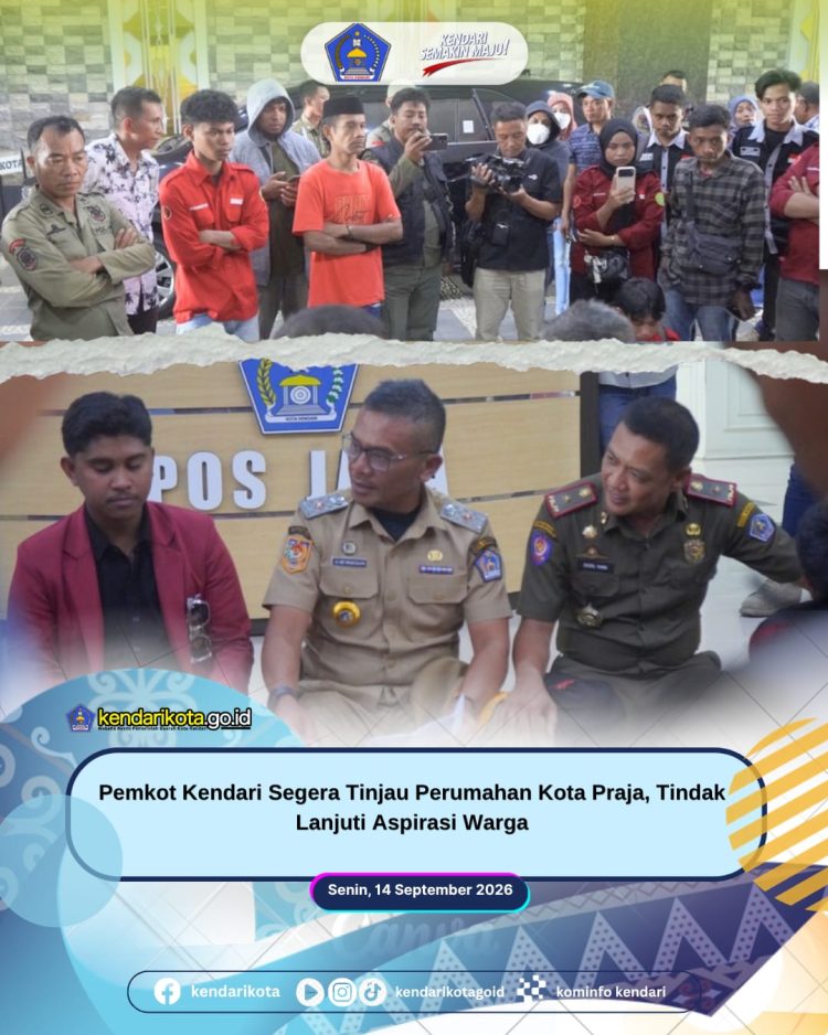 Pemkot Kendari Segera Tinjau Perumahan Kota Praja, Tindak Lanjuti Aspirasi Warga