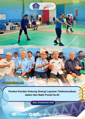 Pemkot Kendari Dukung Sinergi Layanan Telekomunikasi dalam Hari Bakti Postel ke-81