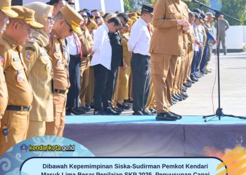 Dibawah Kepemimpinan Siska-Sudirman Pemkot Kendari Masuk Lima Besar Penilaian SKP 2025, Penyusunan Capai 99,62 Persen