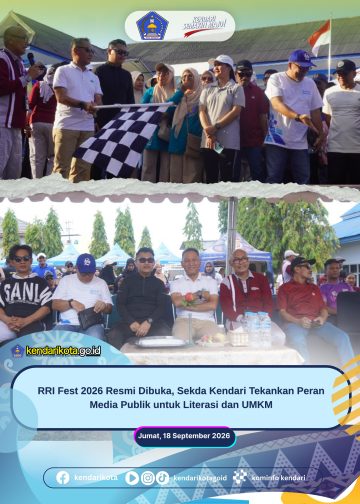 RRI Fest 2026 Resmi Dibuka, Sekda Kendari Tekankan Peran Media Publik untuk Literasi dan UMKM