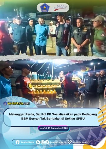 Melanggar Perda, Sat Pol PP Sosialisasikan pada Pedagang BBM Eceran Tak Berjualan di Sekitar SPBU